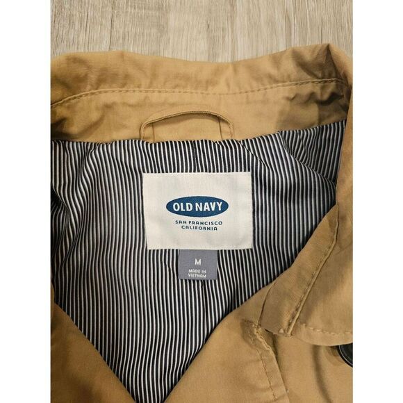 Old Navy Trench Coat Size Medium Tan - Picture 9 of 13
